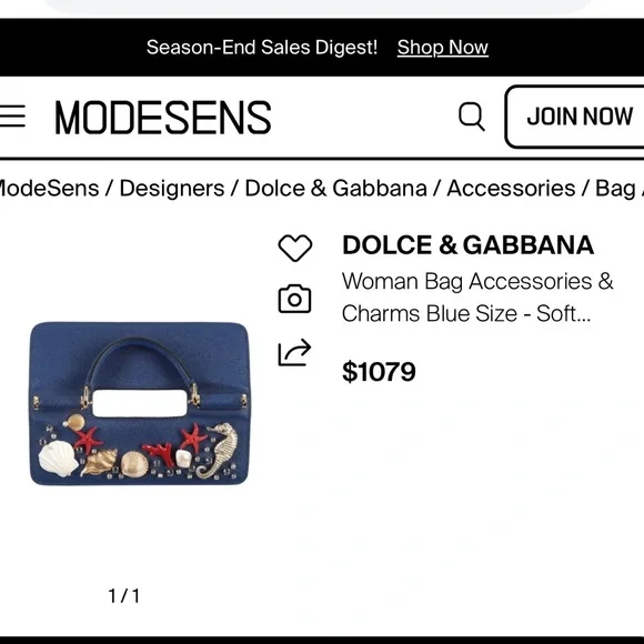 Dolce & Gabbana Blue Leather Bag Charm Accessory with Sea Motif Embellishment - Picture 13 of 13